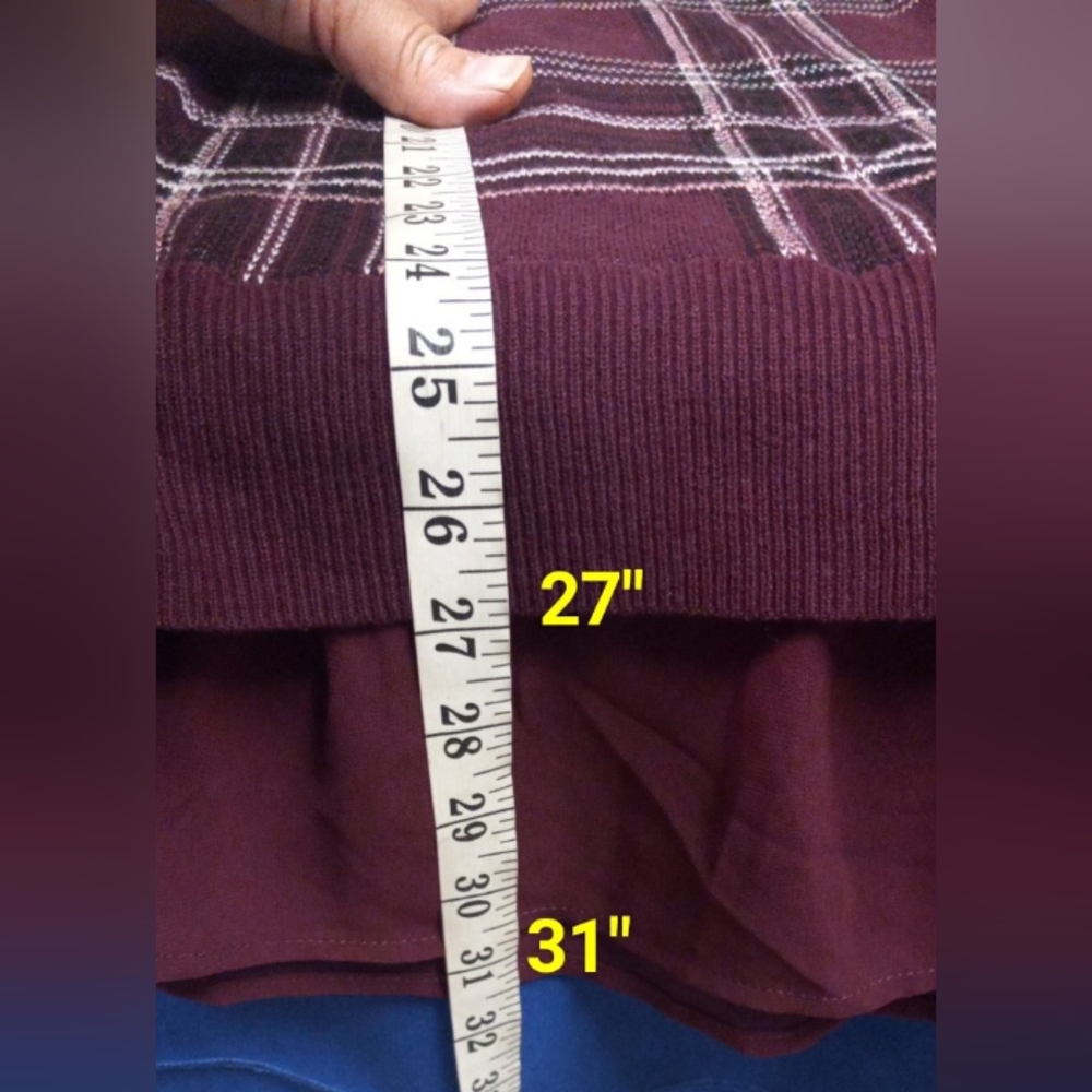 Torrid Pullover Crew Neck Burgundy Sweater - Picture 6 of 13